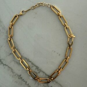 MARRIN COSTELLO NECKLACE EXTRA LARGE CHAINLINK GOLD PLATED
